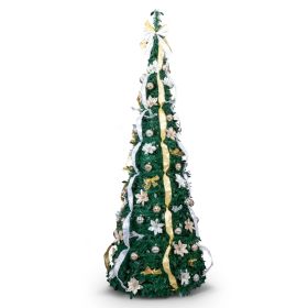 7 FT Fully Decorated Pre-lit Christmas Tree (title: default title)